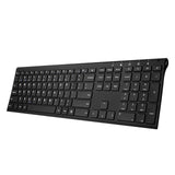 B.O.W Ultra Slim 2.4Ghz & 4.0 bluetooh Wireless Metal Keyboard for Computer PC Laptop,Cellphone, Full Size and Ergonomic Design