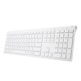 B.O.W Ultra Slim 2.4Ghz & 4.0 bluetooh Wireless Metal Keyboard for Computer PC Laptop,Cellphone, Full Size and Ergonomic Design