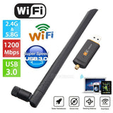AU 1200Mbps Wireless USB Wifi Adapter Dongle Dual Band 5GHz w/Antenna 802.11AC